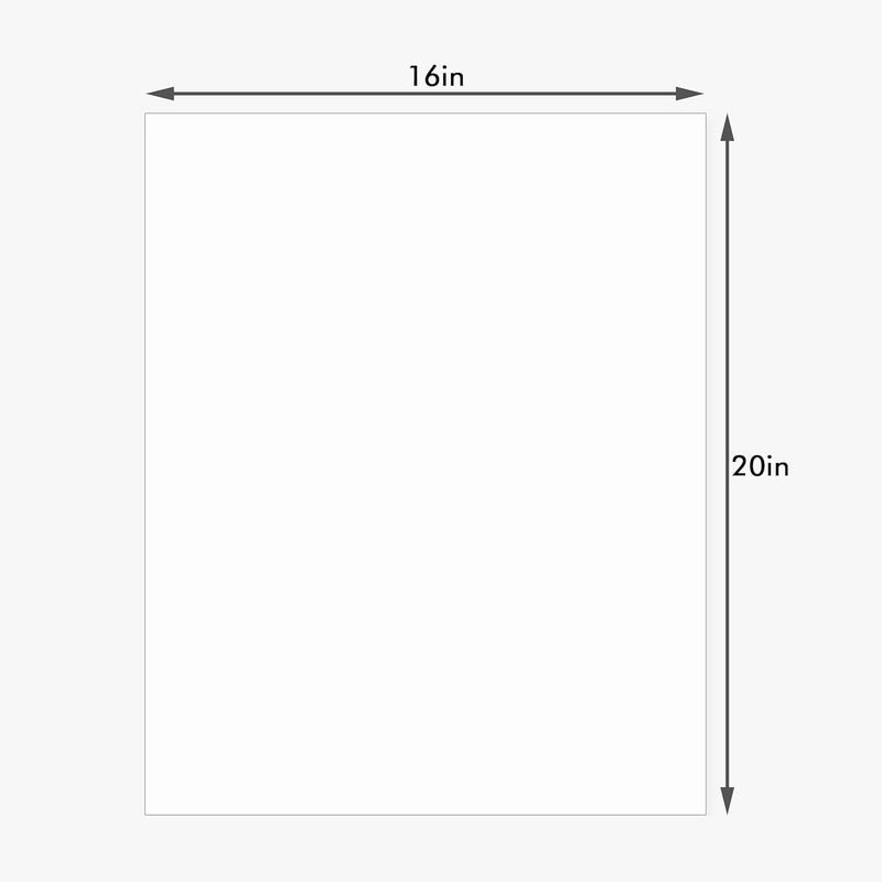 Somime 10 Pack 16x20 White Backing Boards, Uncut Mat Board 16x20, Acid Free Backerbords for 11x14 Photos, Pictures, Artwork and Paints - Image 3